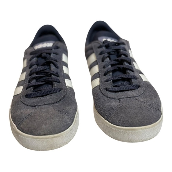 Adidas Sambas VL Court 3.0 Gray and White Suede Sneakers Size 8 - Picture 2 of 16